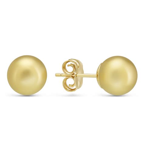 Yellow Gold Ball Stud Earrings, 7 mm | Borsheims