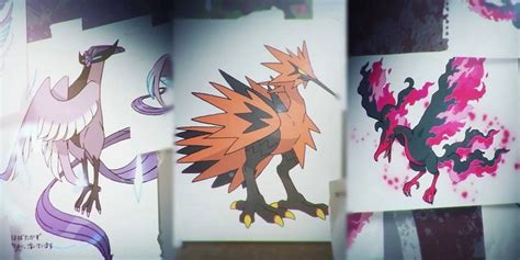 Pokémon Sword & Shield Crown Tundra Legendary Birds Roam The Map