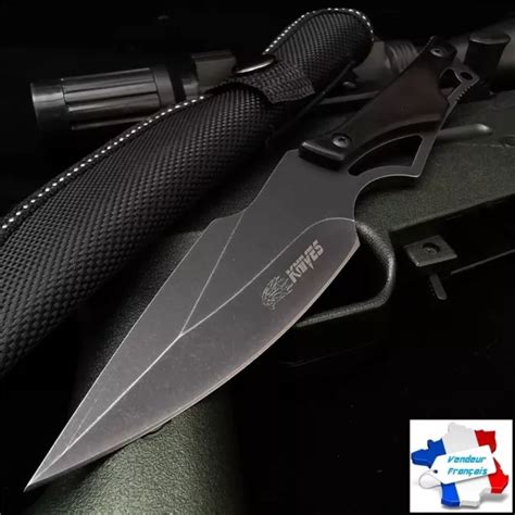 Couteau Lame Fixe Tui Cm De Chasse Survie Attaque Survie Usa