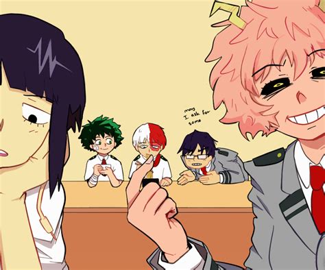 Midoriya Izuku Todoroki Shouto Ashido Mina Jirou Kyouka And Iida Tenya Boku No Hero