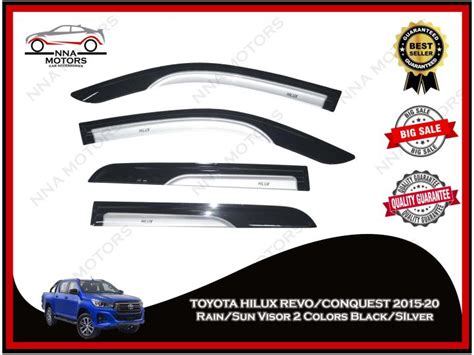 Toyota Hilux Revo Conquest Premium Visor Window Deflectors