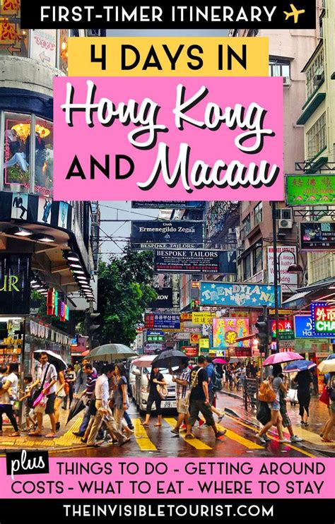 Day Hong Kong Itinerary Complete Guide Macau Day Trip The