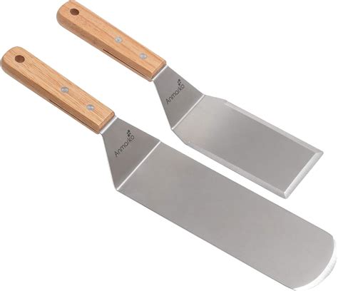 Metal Spatula Set Griddle Long Spatula Teppanyaki