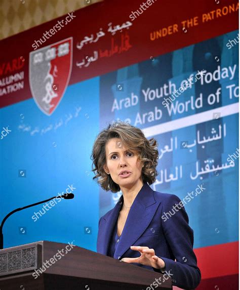 Syrias First Lady Asma Alassad During Editorial Stock Photo - Stock