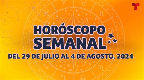 Horóscopo Semanal 29 de julio al 4 de agosto del 2024 con mercurio