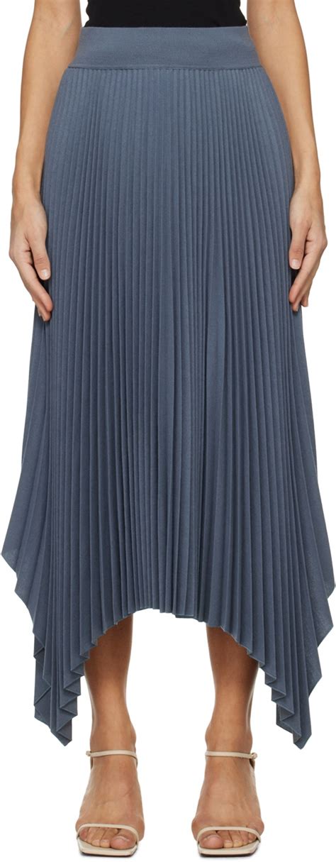 Joseph Blue Ade Midi Skirt Joseph