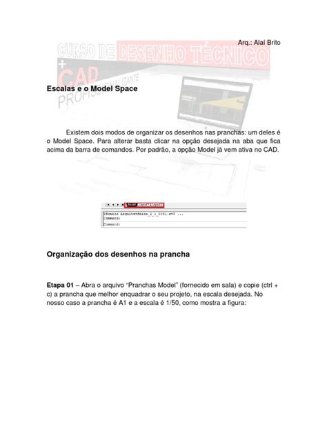 Model Space Paper Space Layout Scalas Autocad Pdf Auto Cad Janela Informática