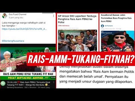 Rais Amm Pbnu Dicaci Maki Karena Tidak Pro Kh Imadudin Youtube