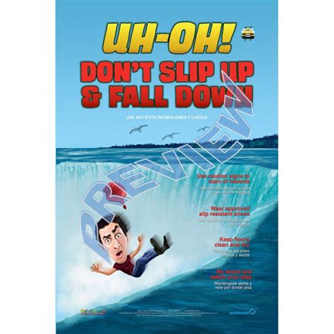 Slip Trip And Fall Prevention Poster Crewsafe