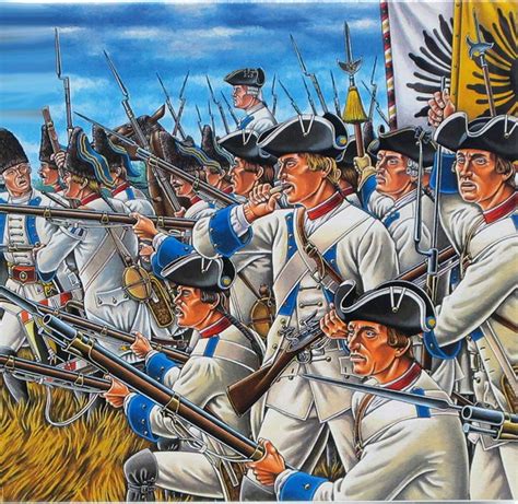 Austrian Infantry In Battle During The Seven Years War History War