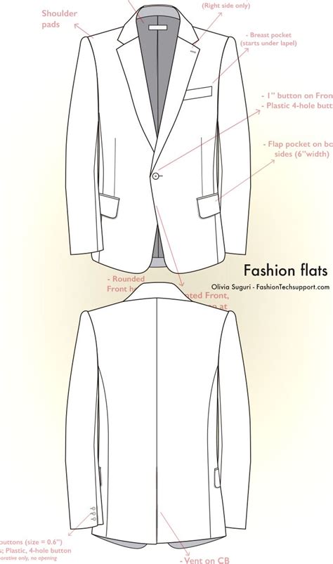 Fashion Flat Mens Blazer Fashion Sketches Fashion Flats Flat Sketches