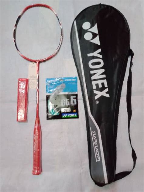 Jual Raket Badminton Paket Komplit Senar Bg Yonex Original Tas Grip