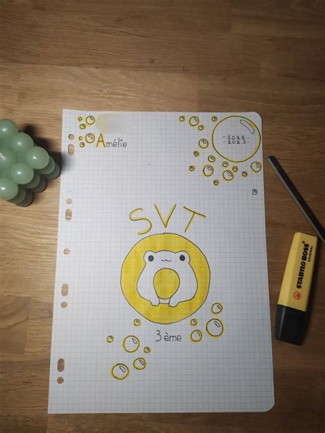 Ma Page De Garde D Svt Zou Lorette Nausicaa School Diy Kawaii