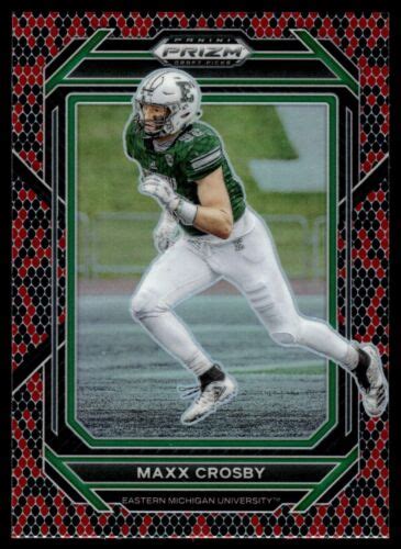 2023 Panini Prizm Draft Picks 93 Maxx Crosby Snakeskin SSP Eastern