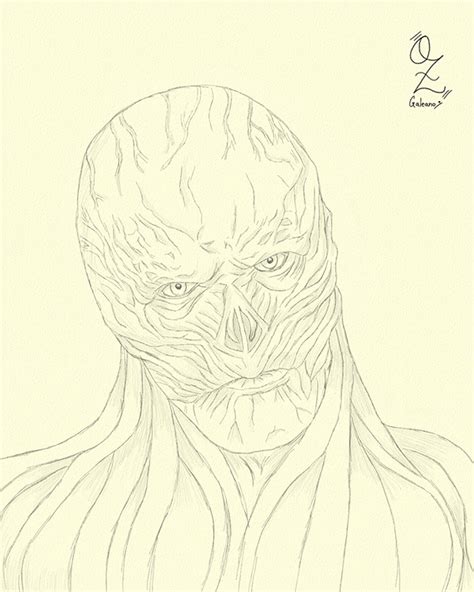 Vecna Sketch Drawing By Oz Galeano Behance