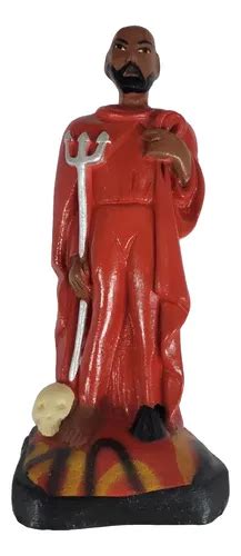 Escultura Exu Lucifer 20cm Em Gesso Zp7 Nude Parcelamento Sem Juros