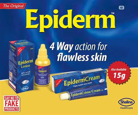 Epiderm Creamlotion Composition Use Dose Side Effect