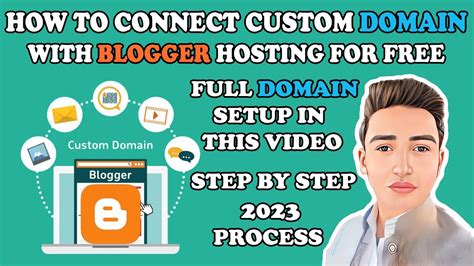 How To Connect Custom Domain With Blogger Hosting Add Domain In