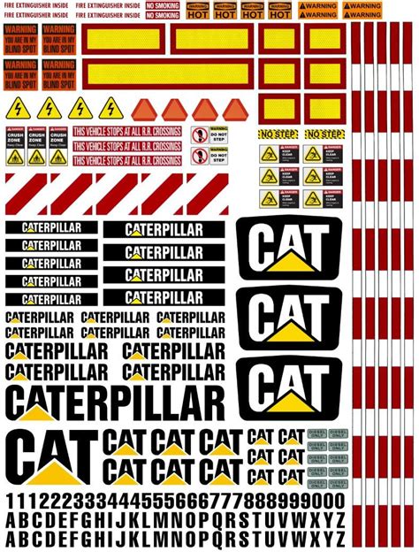 RC Caterpillar Construction Decals 1/12 1/14 1/16 Scale - Etsy UK