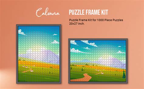 Amazon.com: (2-Pack) Calvana 20x27 Black Puzzle Frame for Jigsaw
