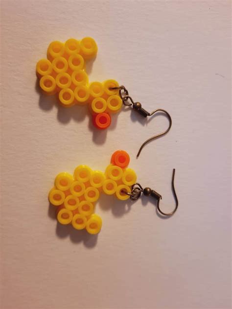 Perler Bead Earrings Etsy