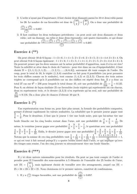 Solution Probabilites Corrige Serie D Exercices Studypool