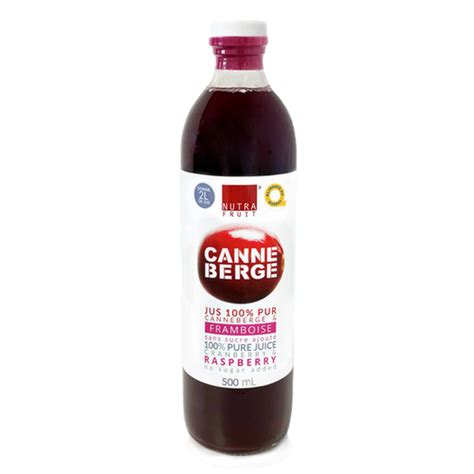 Jus Pur Canneberges Framboises Sans Sucre Ml Canneberge