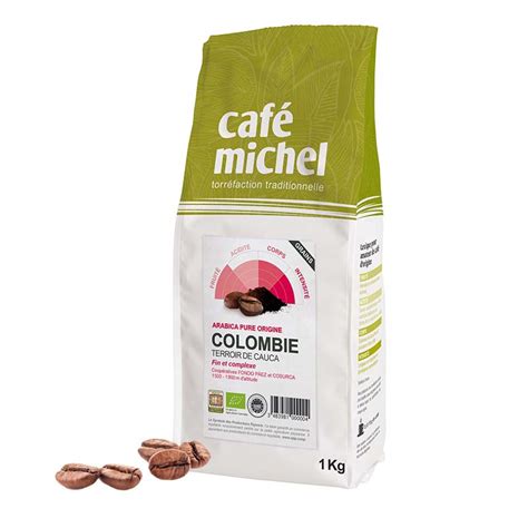 Caf Michel Colombie En Grains Bio Arabica Torr En France Kg