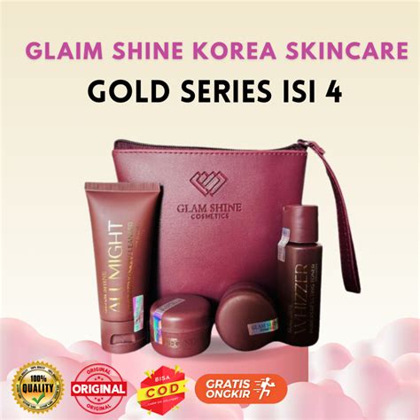 Jual Original Glamshine Paket Gold Series Original Bpom Glam