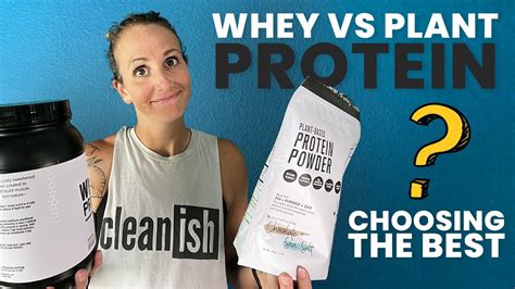 The Best Protein Powder For Beginners Whey Vs Plant Protein Youtube