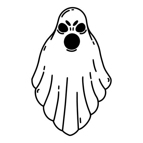 Halloween Ghost Clipart Black And White