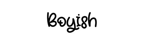 Boyish Font