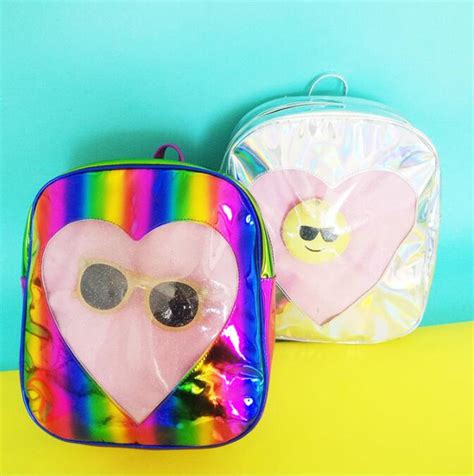 Heart Hologram Backpack On Storenvy