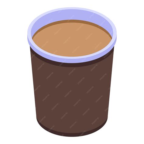 Premium Vector Coffee Paper Cup Icon Isometric Of Coffee Paper Cup