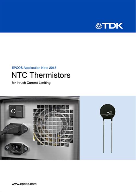 Product Catalog NTC Elements TDK Electronics TDK Europe