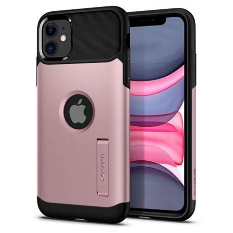 Spigen iPhone 11 Deksel Slim Armor Rose Gold Elkjøp