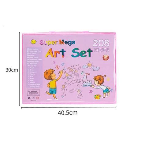 Bebeboutik 208 Sets De Dessin Avec Chevalet Coloriage Kit Dessin