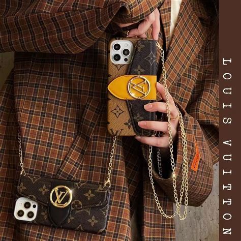 Louis Vuitton Card Holder Slot Crossbody Case For IPhone 11 12 13 14