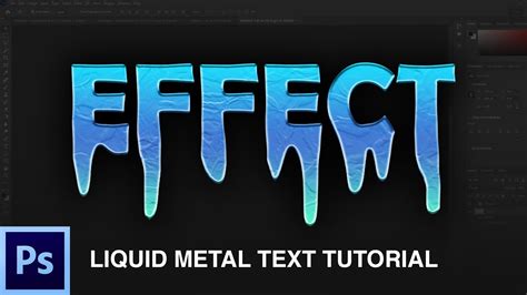 How To Create A Liquid Metal Text Effect In Photoshop Photoshop