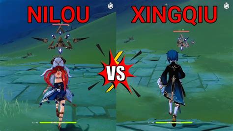 Nilou Vs Xingqiu Who Is The Best Dps Gameplay Comparison Youtube