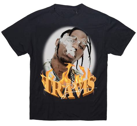 Travis Scott Homage Tee Silly Crush Travis Scott Mens Tops Tees