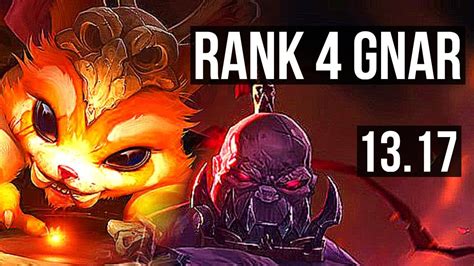 GNAR Vs SION TOP Rank 4 Gnar 7 Solo Kills 1 6M Mastery 700