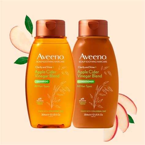 Aveeno Scalp Soothing Clarify And Shine Apple Cider Vinegar Conditioner 354ml Britannialk