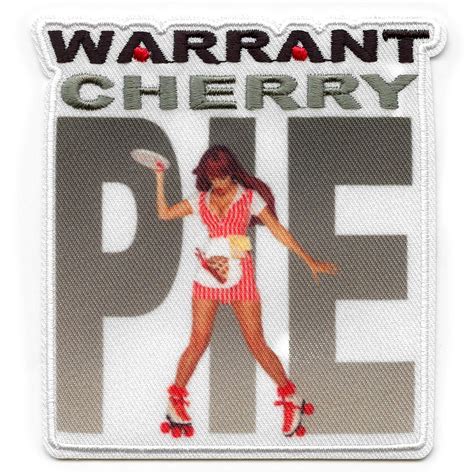 Warrant Cherry Pie Patch California 90s Rock Embroidered Patch