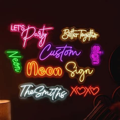 Amazon Custom Neon Signs Personalized Dimmable LED For Wall Decor