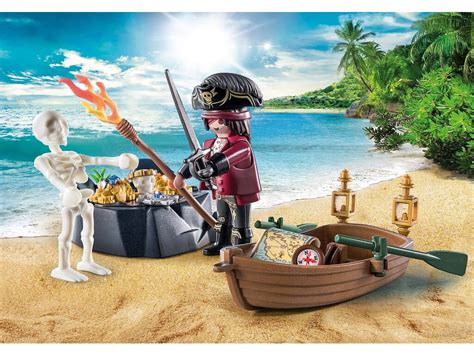 Acheter Playmobil Starter Pack Pirate Avec Bateau Rames