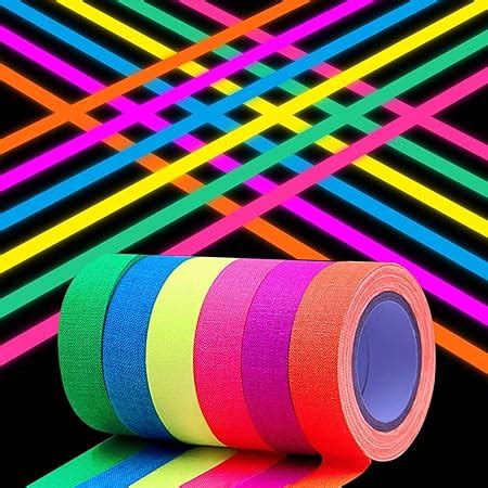 Uv Blacklight Reactive Tape Rolls Fluorescent Neon Gaffer Tapes