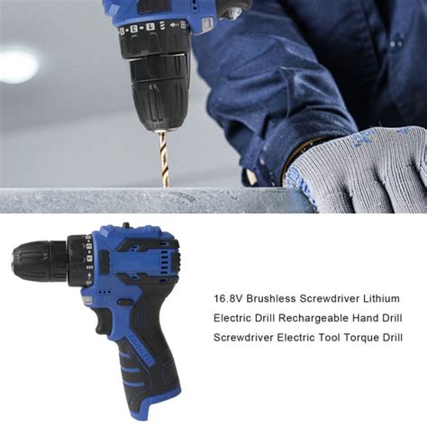 V Brushless Screwdriver Lithium Electric Drill Rechargeable Hand