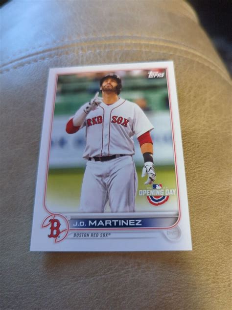 2022 Topps Opening Day 117 Jd Martinez Boston Red Sox Ebay