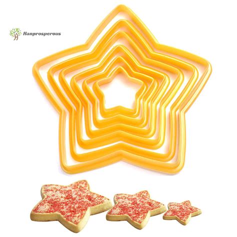 Hanprosperous Pcs Set Christmas Tree Cookie Cutter Stars Shape Cake